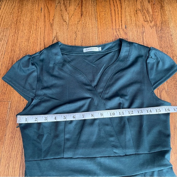 CEASIKERY Women's Business Cocktail Pencil Dress with Pockets - Picture 10 of 16